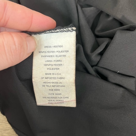 R&M Richards Asymmetric Knee Length with Draped Shoulder and Diamante Strap - Picture 8 of 13